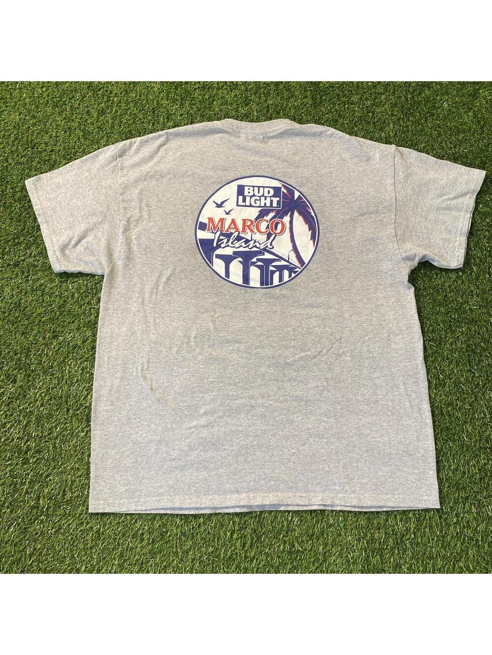 Vintage Y2K Marco Island Bud Light Budweiser Tee